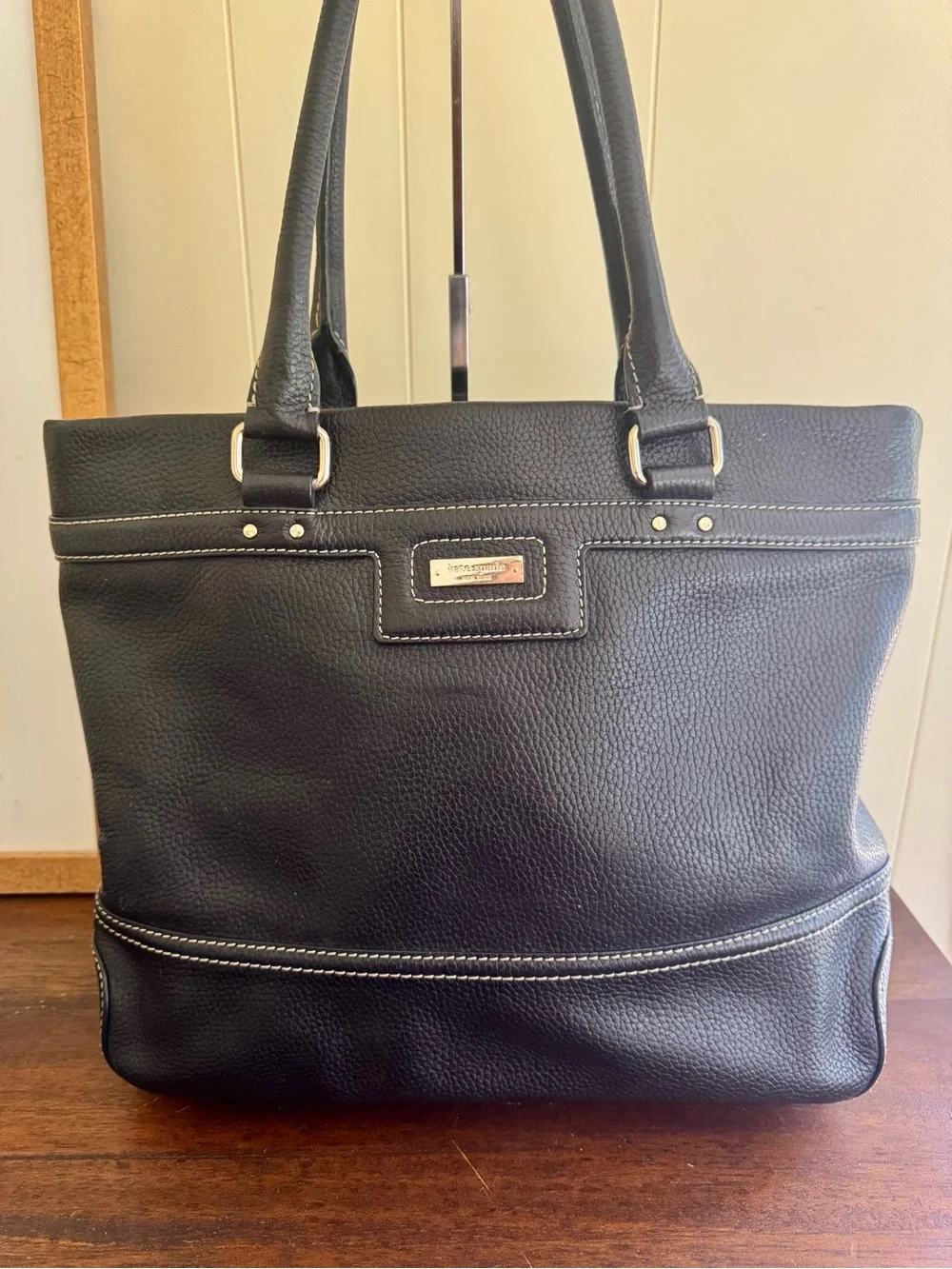 Kate Spade Vintage Blakely Andover Black Leather Tote Bag